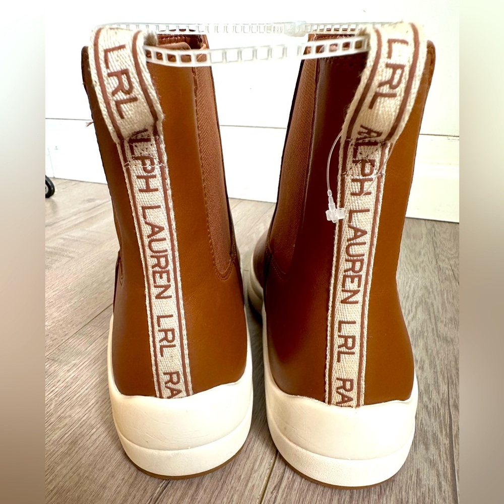 Ralph Lauren Women's Rylee Burnished Leather Slip-On Sneaker